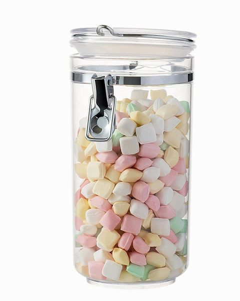 Sagler Acrylic food storage containers with lids canister set (SET OF 3) kitchen canisters plastic containers food containers