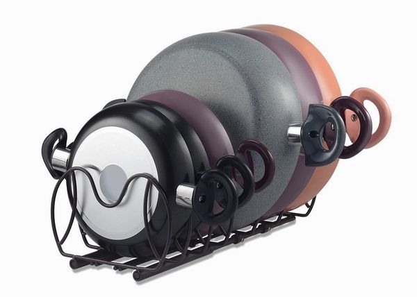 Sagler Adjustable/expandable 6 tier pot rack and pan organizer pan rack and pot holders, this pot organizer can be adjusted for pots or lids and pans