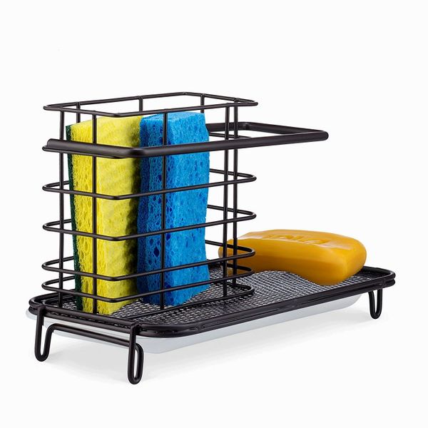 kitchen sink caddy holder for dish Soap or sink sponge holder - Brush Holder high quality sink tidy Bronze finish kitchen sink caddy - By Sagler