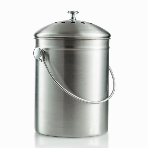 Sagler compost bin, kitchen compost bin compost pail 1 Gallon