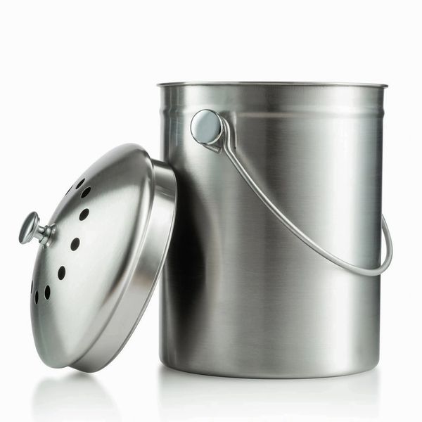 Sagler compost bin, kitchen compost bin compost pail 1 Gallon