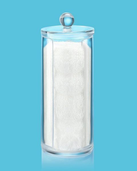 Sagler Acrylic Cotton Pad Holder - Easily stack and remove cotton rounds