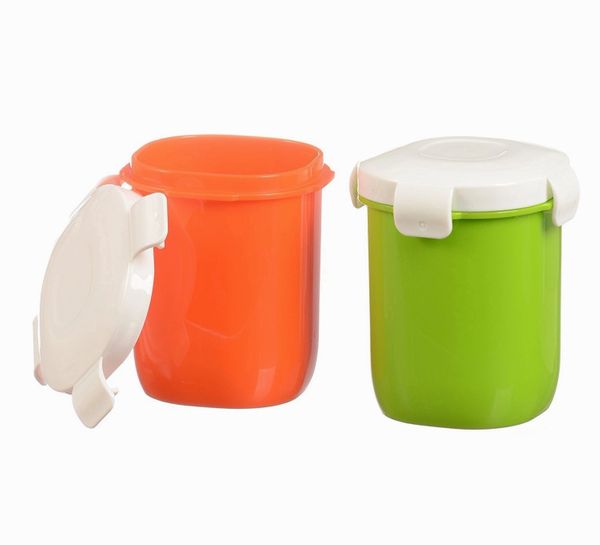 Sagler 12 Oz Leakproof sauce Cups Set of 3 Mini Dippers Small Dip, Condiment, or Sauce Containers with lids