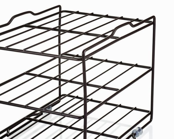 Kitchen Wrap Organizer Rack - cabinet organizer for food Wrap and Foil - pantry organization for parchment paper and plastic food bags