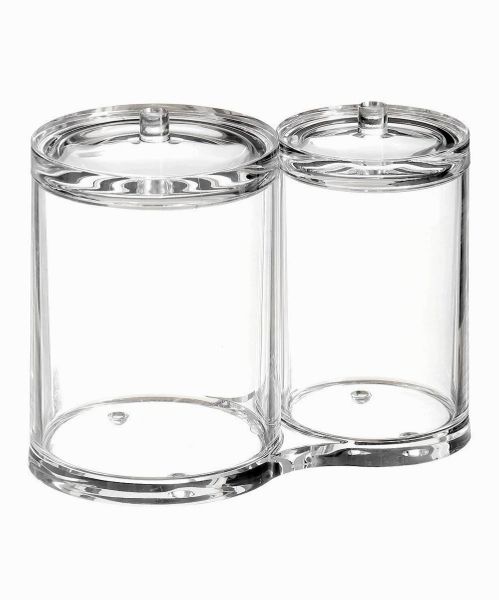 Sagler Acrylic cotton ball holder cotton ball and swab holder