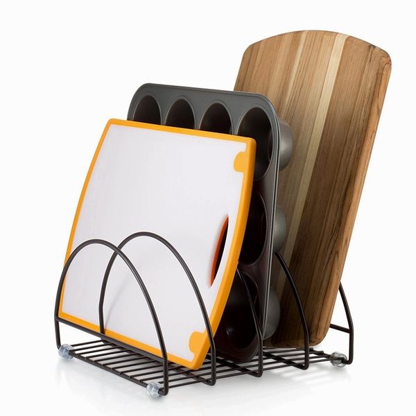 kitchen pantry organizer (Bronze) pantry organization bakeware organizer