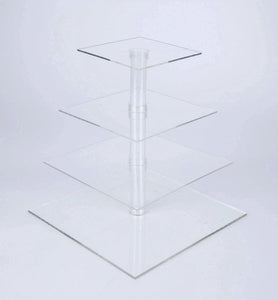 Sagler 4 tiered cake stand, wedding cake stands for cakes and cupcakes, strong and stable cup cake stand
