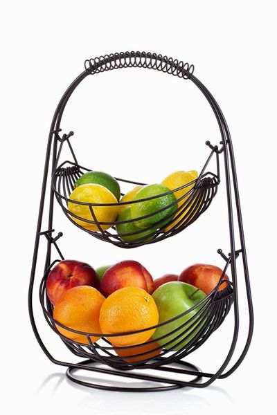 Sagler 2 Tier Fruit Baskets fruit basket Bronze