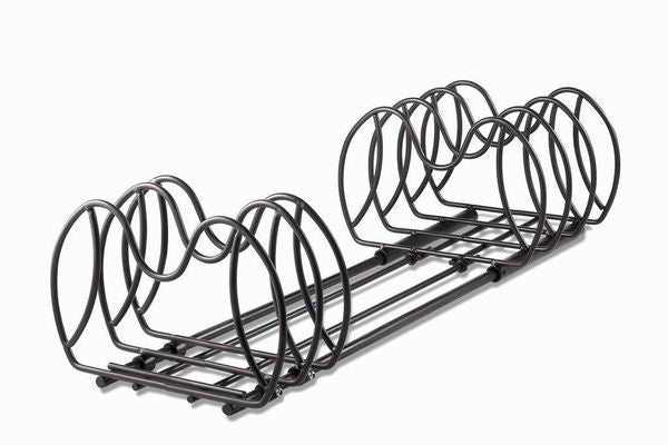 Sagler Adjustable/expandable 6 tier pot rack and pan organizer pan rack and pot holders, this pot organizer can be adjusted for pots or lids and pans