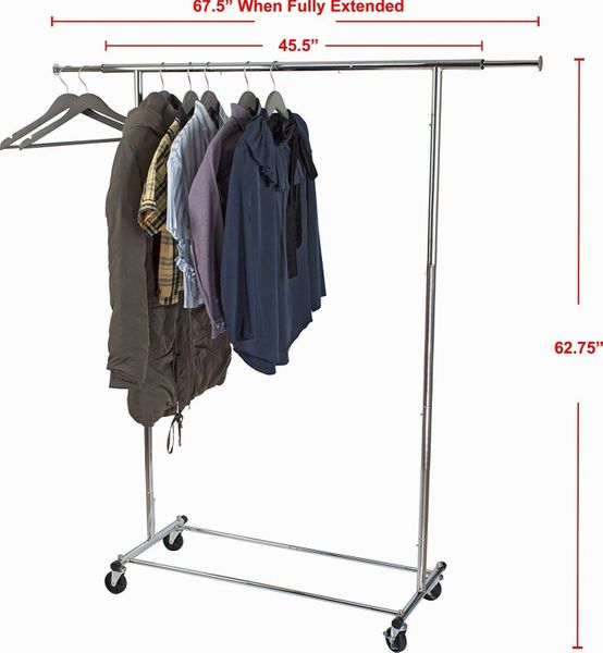 Sagler chrome Commercial Clothing Garment Rack