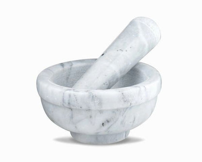 Sagler mortar and pestle set Marble Grey 4.5" diameter