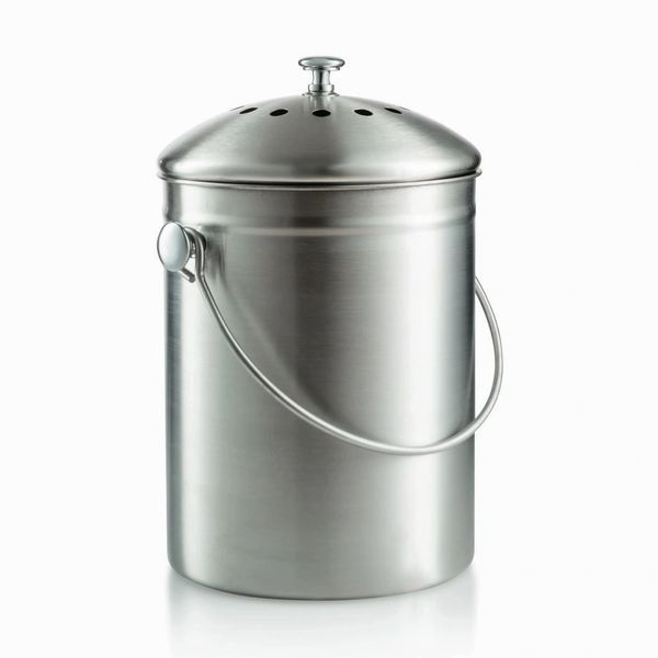 Sagler compost bin, kitchen compost bin compost pail 1 Gallon
