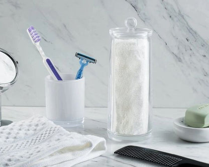 Sagler Acrylic Cotton Pad Holder - Easily stack and remove cotton rounds