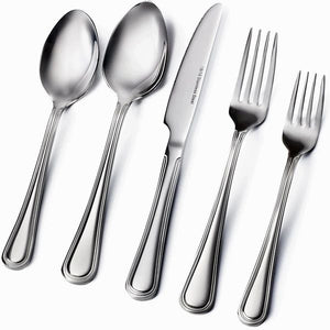 Sagler 20-Piece Flatware Set - Extra thick Heavy duty - 18/10 Stainless Steel silverware sets Set for 4 flatware sets