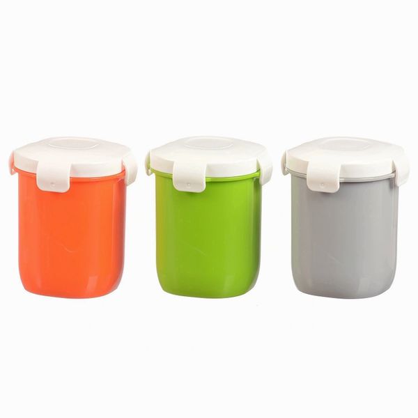 Sagler 12 Oz Leakproof sauce Cups Set of 3 Mini Dippers Small Dip, Condiment, or Sauce Containers with lids