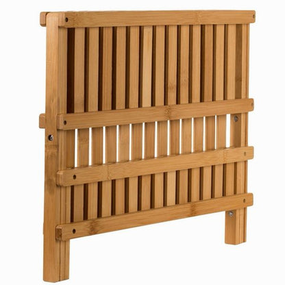 Sagler wooden dish rack plate rack Collapsible Compact dish drying rack Bamboo dish drainer