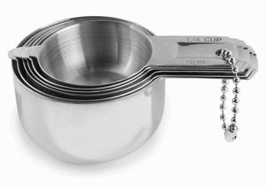 Sagler Measuring Cup Set, 6 Piece Heavy-duty Stainless Steel Measuring Cups