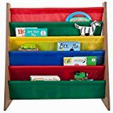 Sagler 5 pockets book shelf and magazine rack Toddler-sized book rack for Kids and book organizer for adults