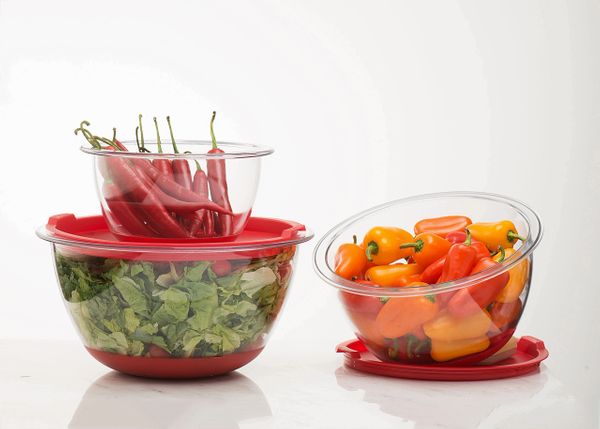 Sagler Mixing Bowls with Lids, Set Of 3