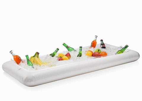 Inflatable serving Bar and salad bar - portable serving bar for Football Parties, Pool Parties - blow up server caddy to keep food salad and drinks cold