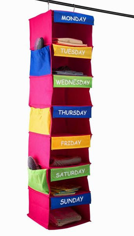 Sagler DAILY ACTIVITY ORGANIZER Kids 7 shelf portable closet hanging closet organizer great closet solutions