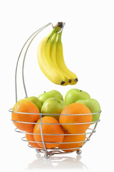 Fruit Baskets Chrome - fruit basket with babna hook