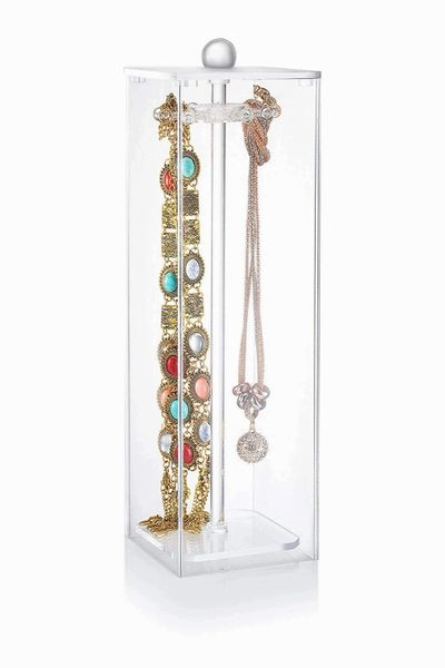 necklace holder - Acrylic jewelry organizer contains 12 hooks - high quality necklace organizer