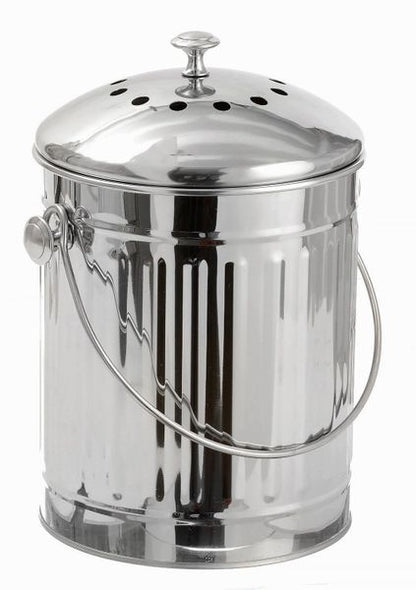 Sagler Compost Bin 1 Gallon Stainless Steel